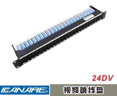 Canaime CANARE 24DV broadcast-grade 24-channel video jumper 1U HD transmission