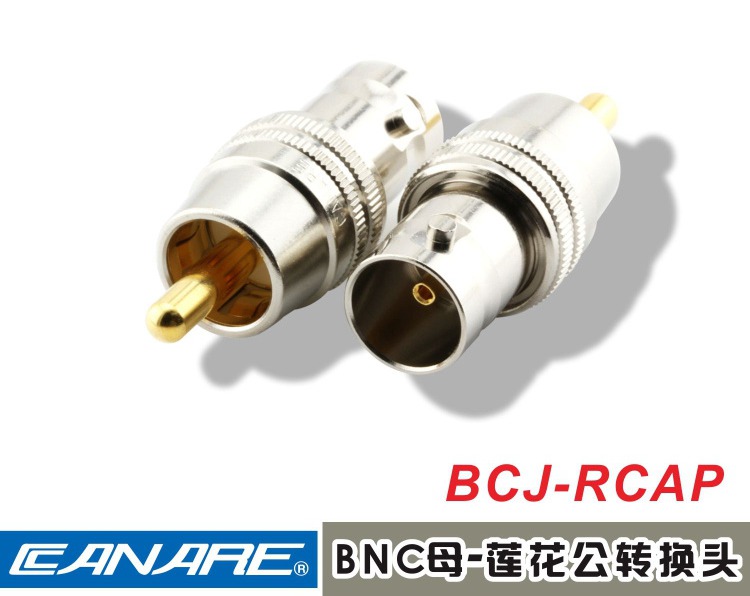 CANARE BCJ-RCAP original imported Q9 to Lotus BNC female to Lotus RCA male conversion head