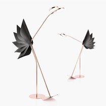 Danish designer Nordic bedroom floor lamp post-modern creative personality ostrich LED exhibition hall living room floor lamp