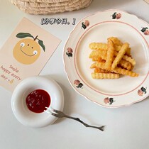 Ins Wind Creative Pure White Ceramic Flip Side Taste Disc Vinegar Disc Jewelry Saucer Saucer Saucer Props