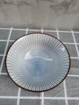 Glazed color Nordic Home Ceramic Bubble Noodles Bowl Japan style salad bowl Noodle Bowl noodle bowl mesh red