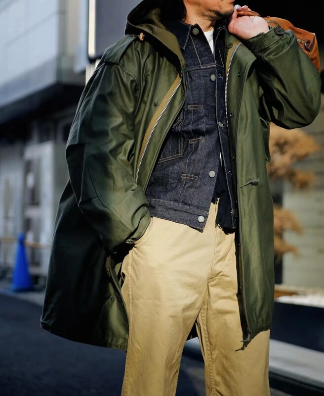 In Stock【Superxy】The Real Mccoy's Classic M-51 Fishtail Coat Trench Coat Pure Cotton