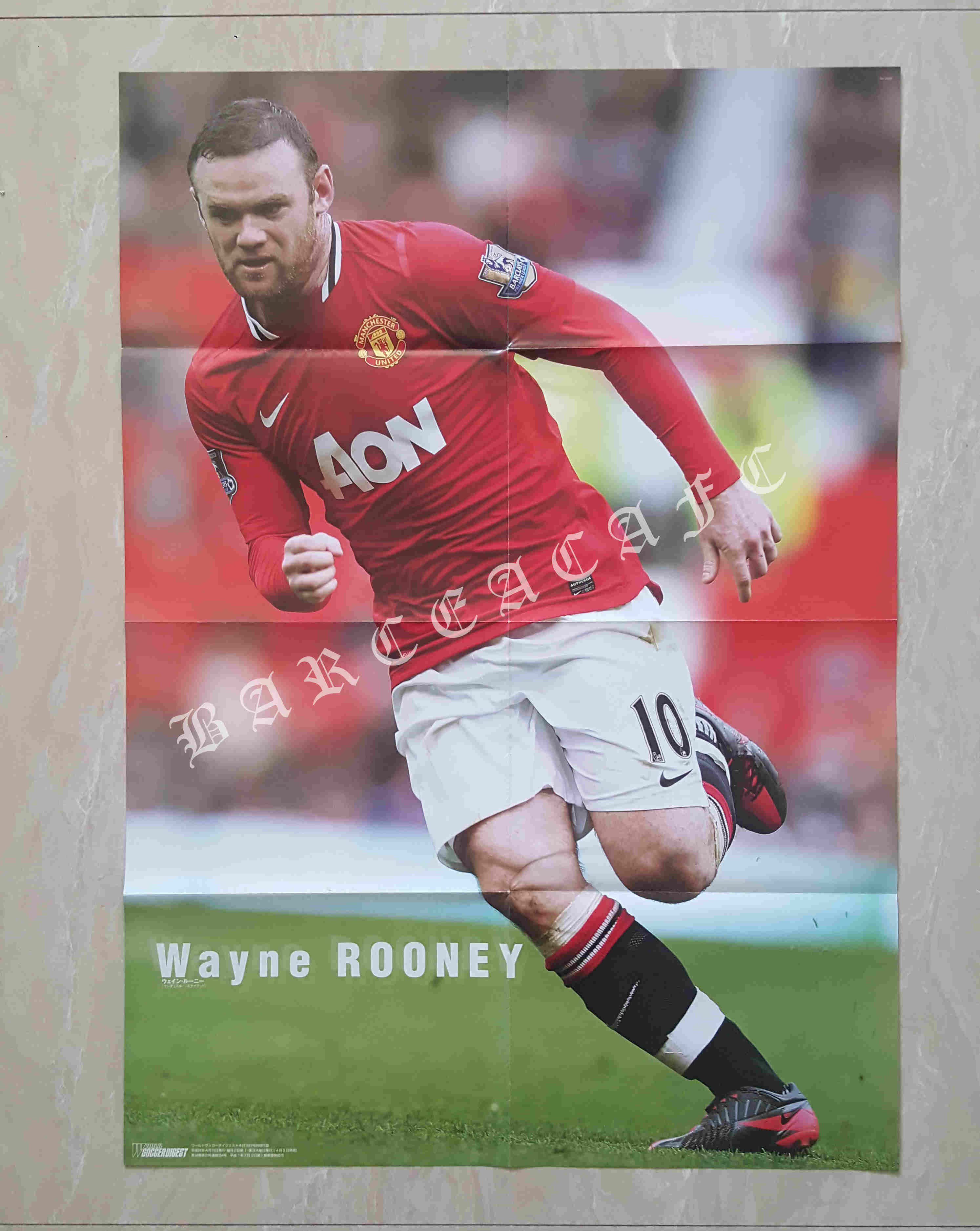 Play in Japanese football poster Manchester United Rooney Bilbao Athletic slightly Rente-Taobao