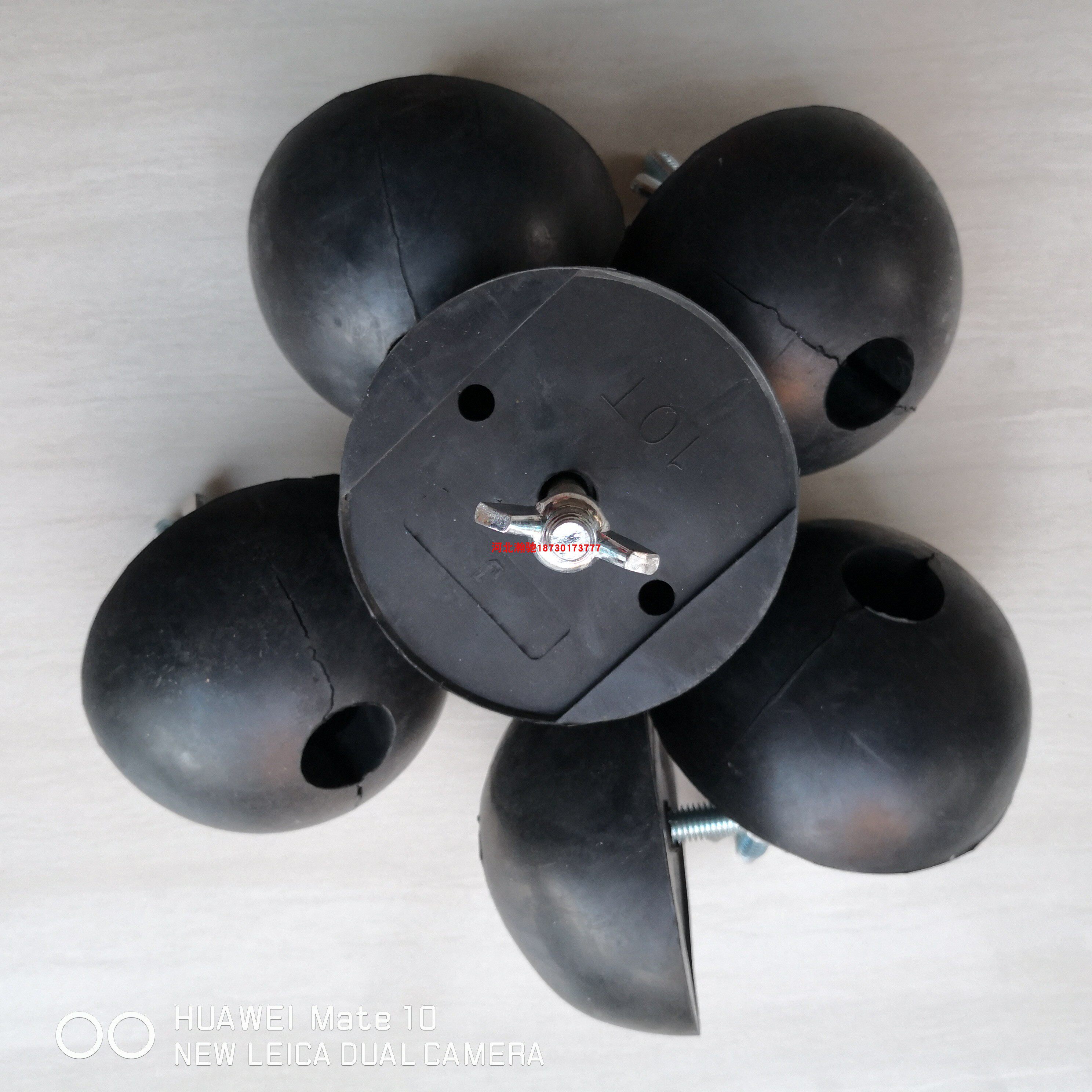 Rubber ball hemisphere wave rubber ball hanging nail protection mandrel core film mold rubber protective film black