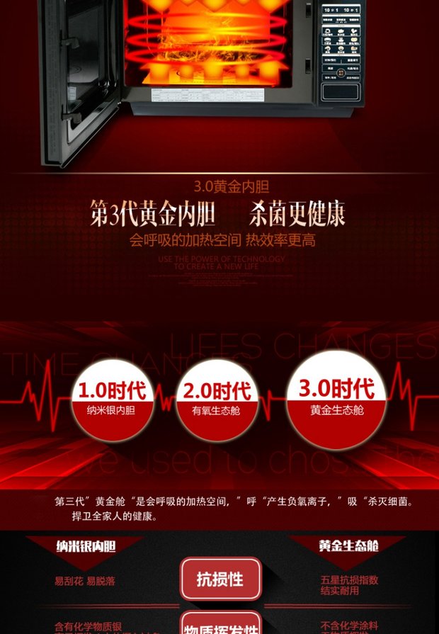 Lò vi sóng thông minh tự động Galanz / Galanz HC-83303FB nhà Wei Wei vi nồi hơi Blast lò nướng comet