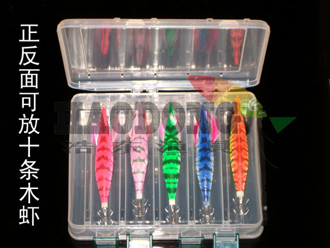 3 5 Night squid hook shrimp hook fishing squid bait night light - luminous luminous luminous wood shrimp