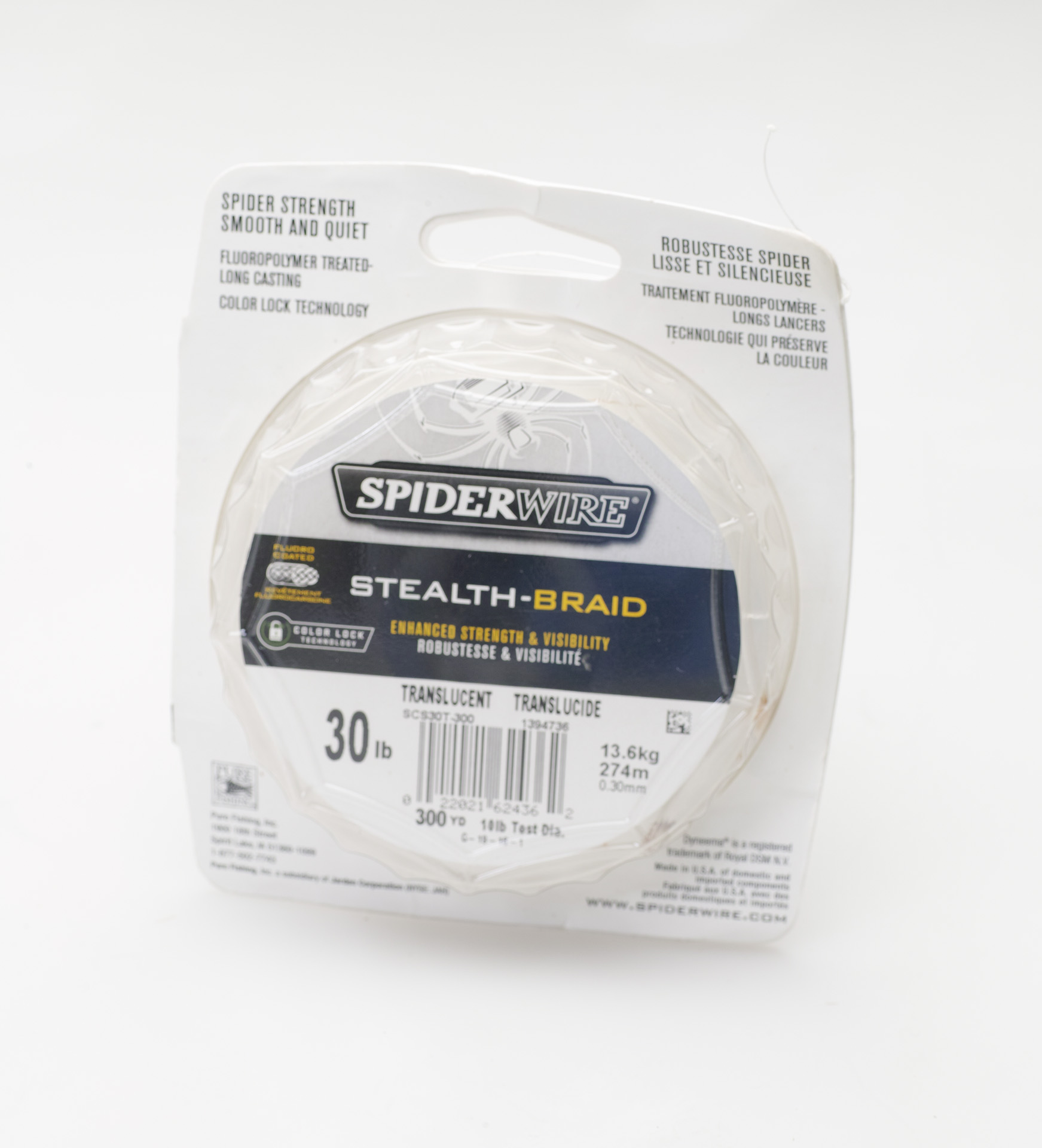 Spider SpiderWire Stealth Translucent translucent woven PE fishing line 30LB