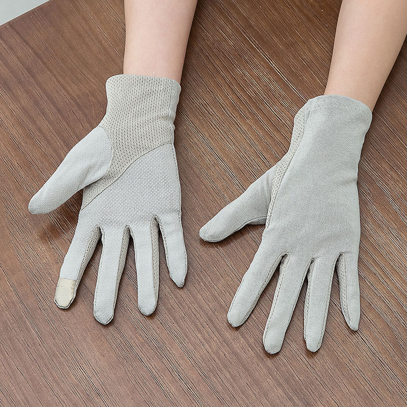 Driving sunscreen gloves thin cotton summer bike anti-skating summer spring and autumn spring and summer spring and summer spring and summer cycling anti-UV