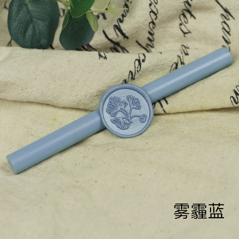 Haze Bluecircular Lacquer wax stick   Retro Fire paint seal special-purpose Sealing wax   envelope seal   Lacquer wax strip 59 colour