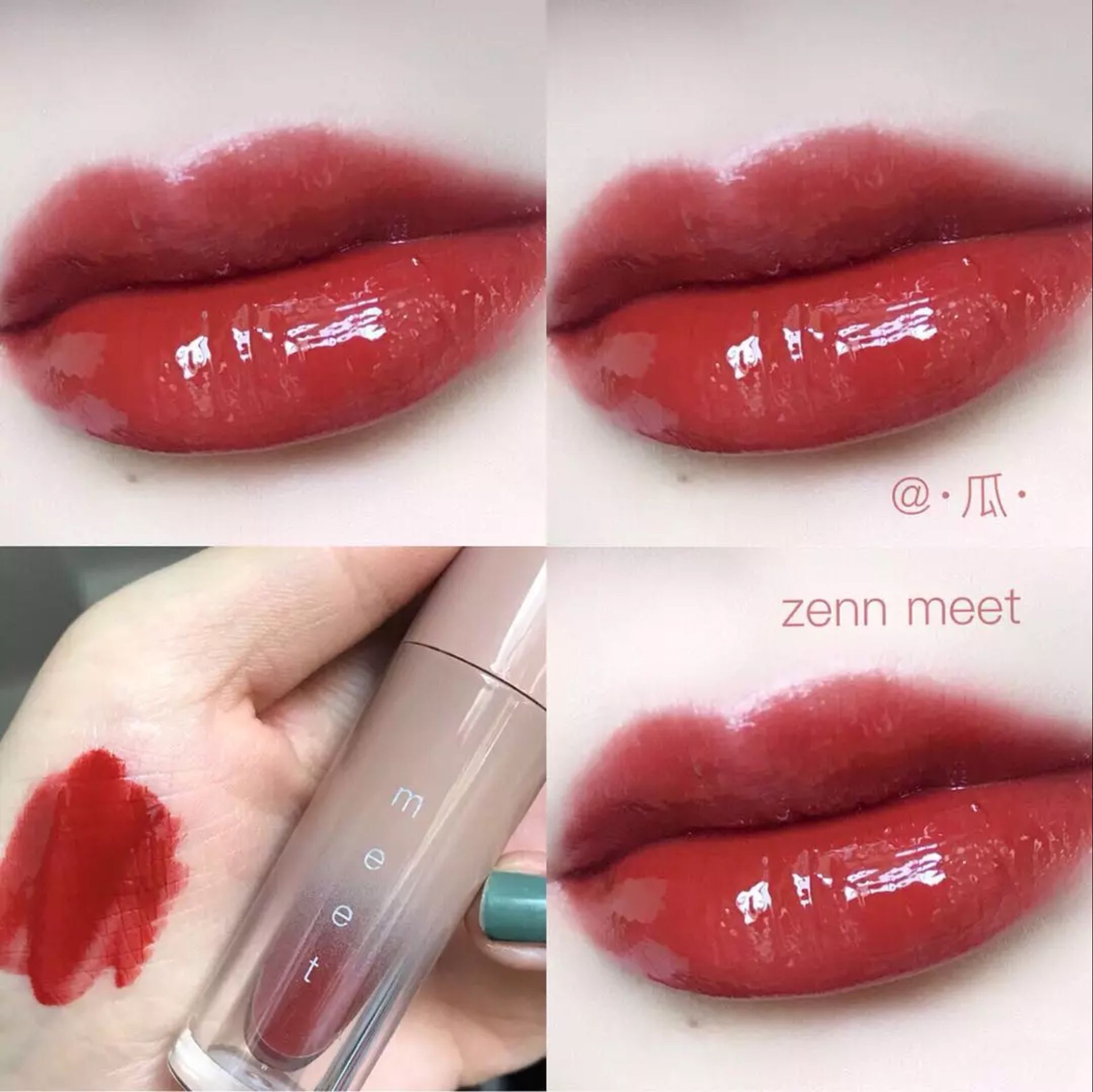 Dưỡng ẩm | ZENN Mirror Lip Gloss Lip Gloss Lip 601/602 Oneday Gặp bạn - Son bóng / Liquid Rouge 	son bóng black rouge	