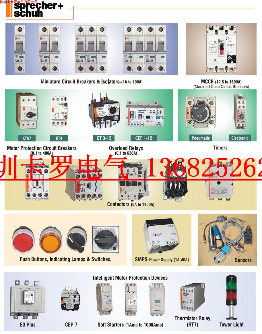 The original imported Swiss Sprecher Schuh CA3 CA4 CA6 CA7 Contactor
