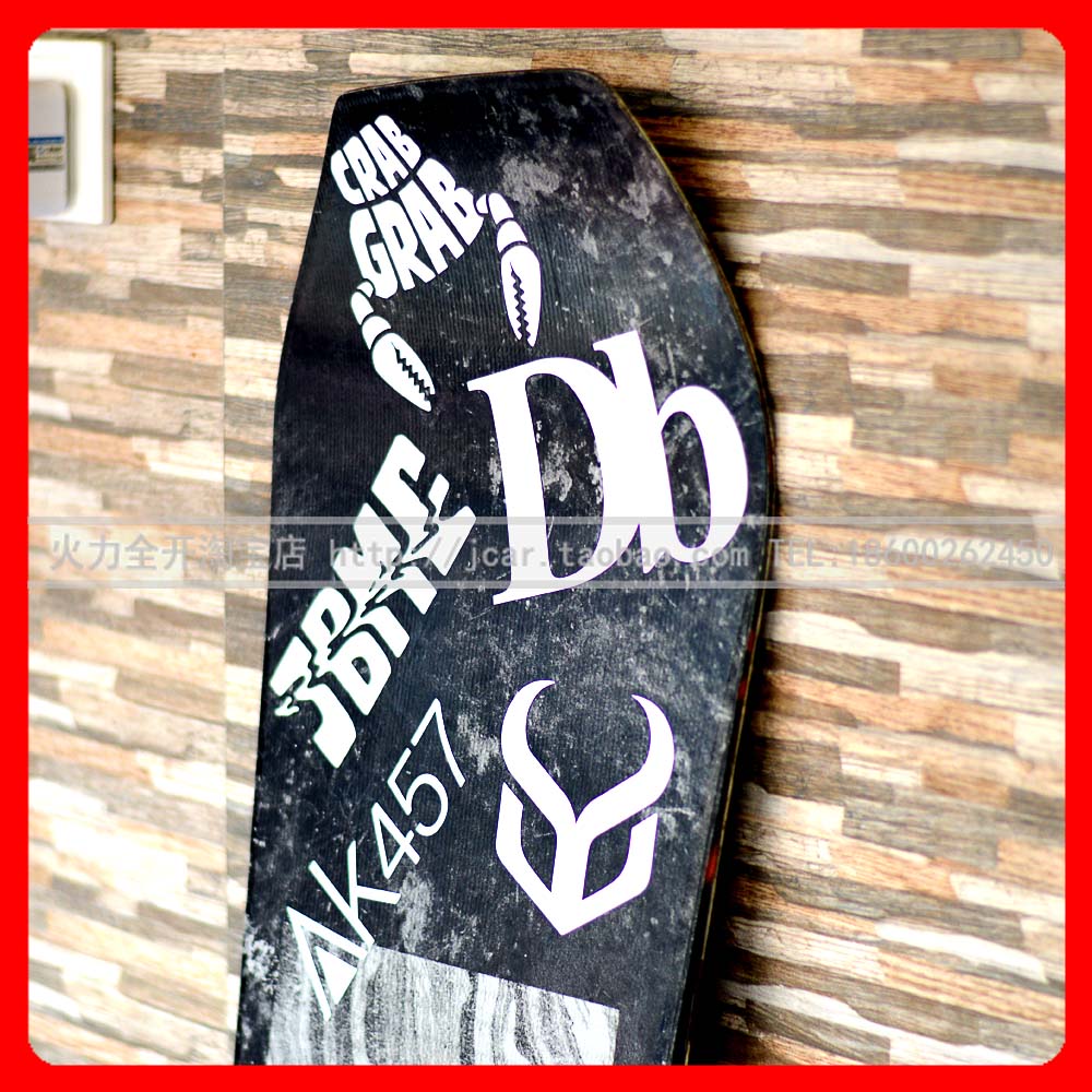 Snowboard Sticker Flat Flower Veneer Sticker Covering Scratches Sticker 011
