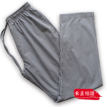 Summer sleeping pants Mens casual long pants All cotton Young men Big code Loose Pure Cotton Home Pants Heating House Sports Pants Long