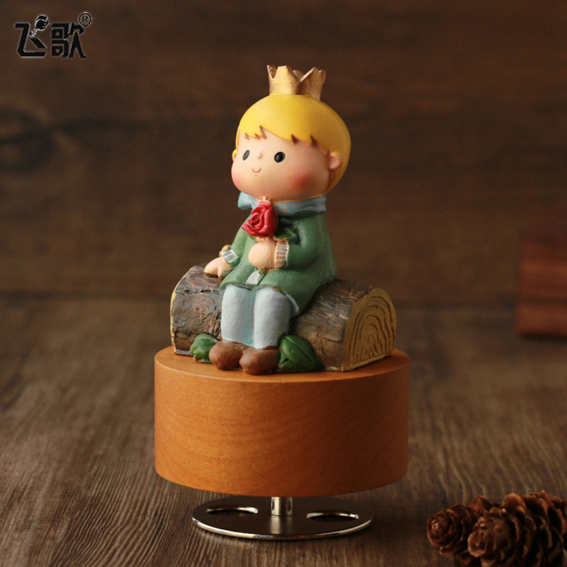 Small Prince Music Box Spinning Octaonic Box Sky City Creative Birthday Gifts Send Male Girls Girlfriend Children-Taobao