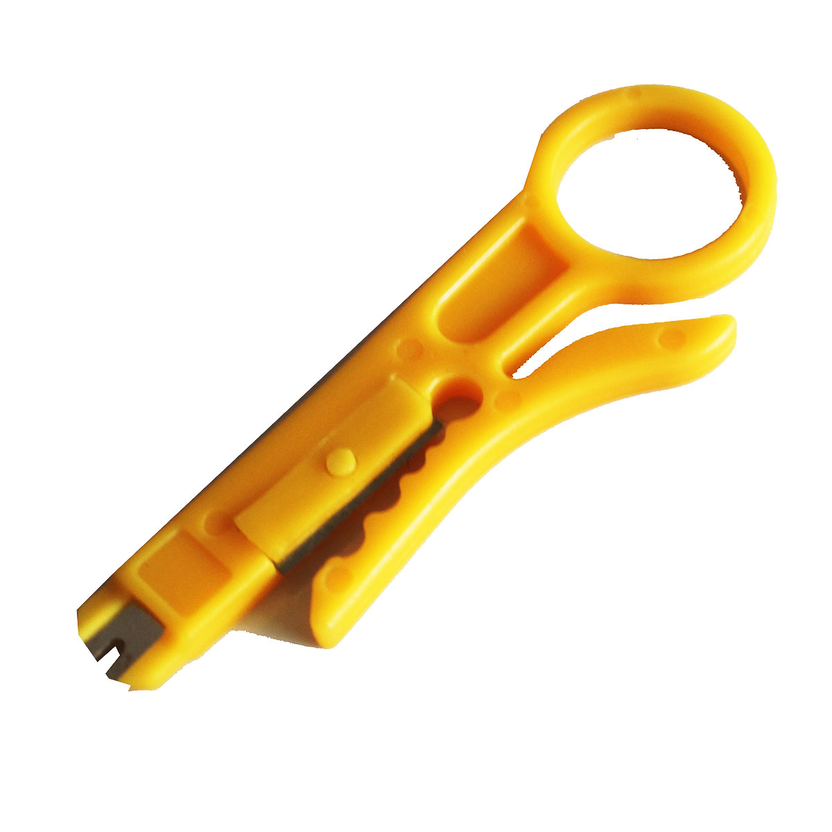 RJ45 Telephone network stripping tool stripping knife RJ11 module wiring frame pressing knife small yellow knife