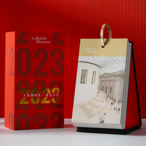 British Museum Collection Calendar 2023 turns the notepad desktop desktop deck for the innovation year gift