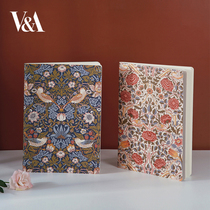 VA Museum retro handledger book girls in style and art exquisite high - grade printing B5 horizontal notebook book