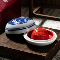 Xiqi Printing Society printed mud red calligraphy painting special mirror sculpture Zhu Guo painting in Shanghai Xiqi