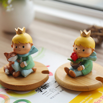 Environmentally Friendly Solid Wood Bamboo Diy Handmade Mark Cup Lid Tea Cup Fairytale Little Prince