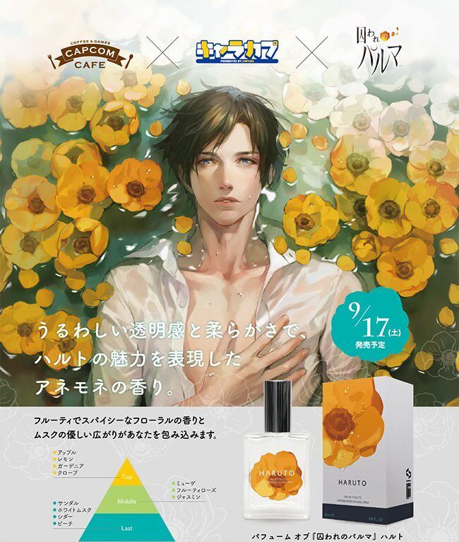 日本正版周边被囚禁的掌心囚われのパルマHARUTO/AOI 限定香水-淘宝