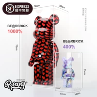 [Bang] Spot Bearbrick Blockbone Bear Yayli Transparent Display Box Dust Premier Model Model