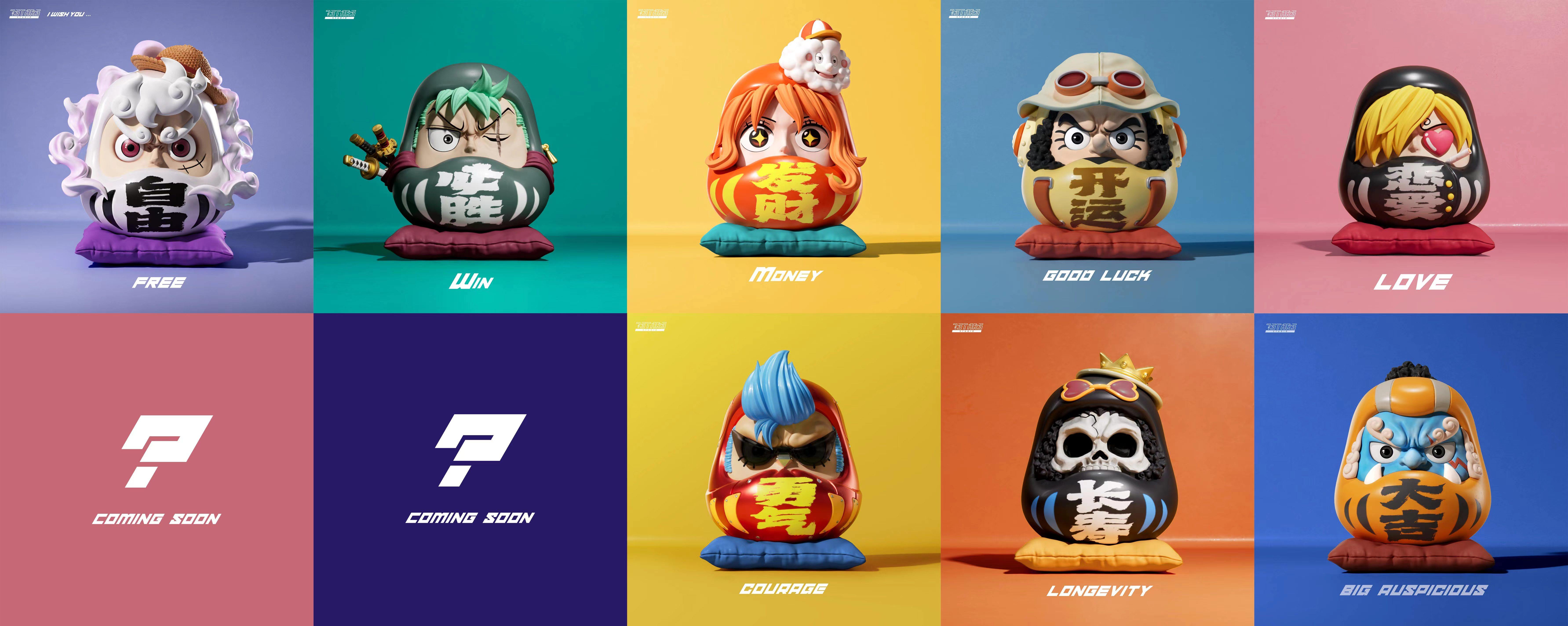 7STARS One Piece Daruma Resin Statue In Stock Luffy Zoro Nami 8Pcs 7STARS One Piece Daruma Resin Statue In Stock Luffy Zoro Nami 8Pcs