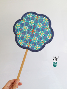Shijun Original Bamboo Weaving Fan DIY Material Kit, High-End Intangible Cultural Heritage Team Building, Parent-Child T