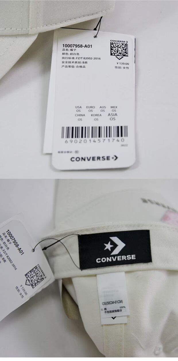 Authentic Converse thể thao giải trí mũ nơ trắng 2018 mùa thu mới 10007958-A01-A02 mũ lưỡi trai nam chính hãng