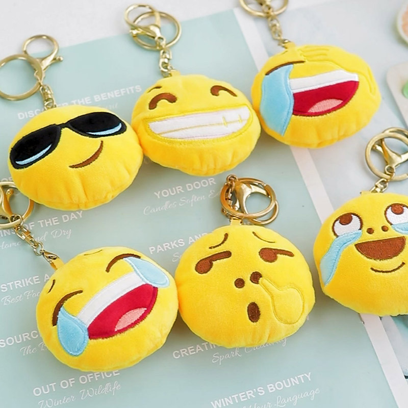 Qq Emoticon Pack Smiley Face Keychain Emoji Plush Stress Relief Toy Cute Cartoon Doll Bag Phone Charm Qq Emoticon Pack Smiley Face Keychain Emoji Plush Stress Relief Toy Cute Cartoon Doll Bag Phone Charm