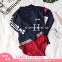 Xiaoquexing-maillots de bain à manches longues de grande marque pour femmes fentes de plongée maillots de bain pour couple maillots de plage une pièce pour hommes maillots de bain