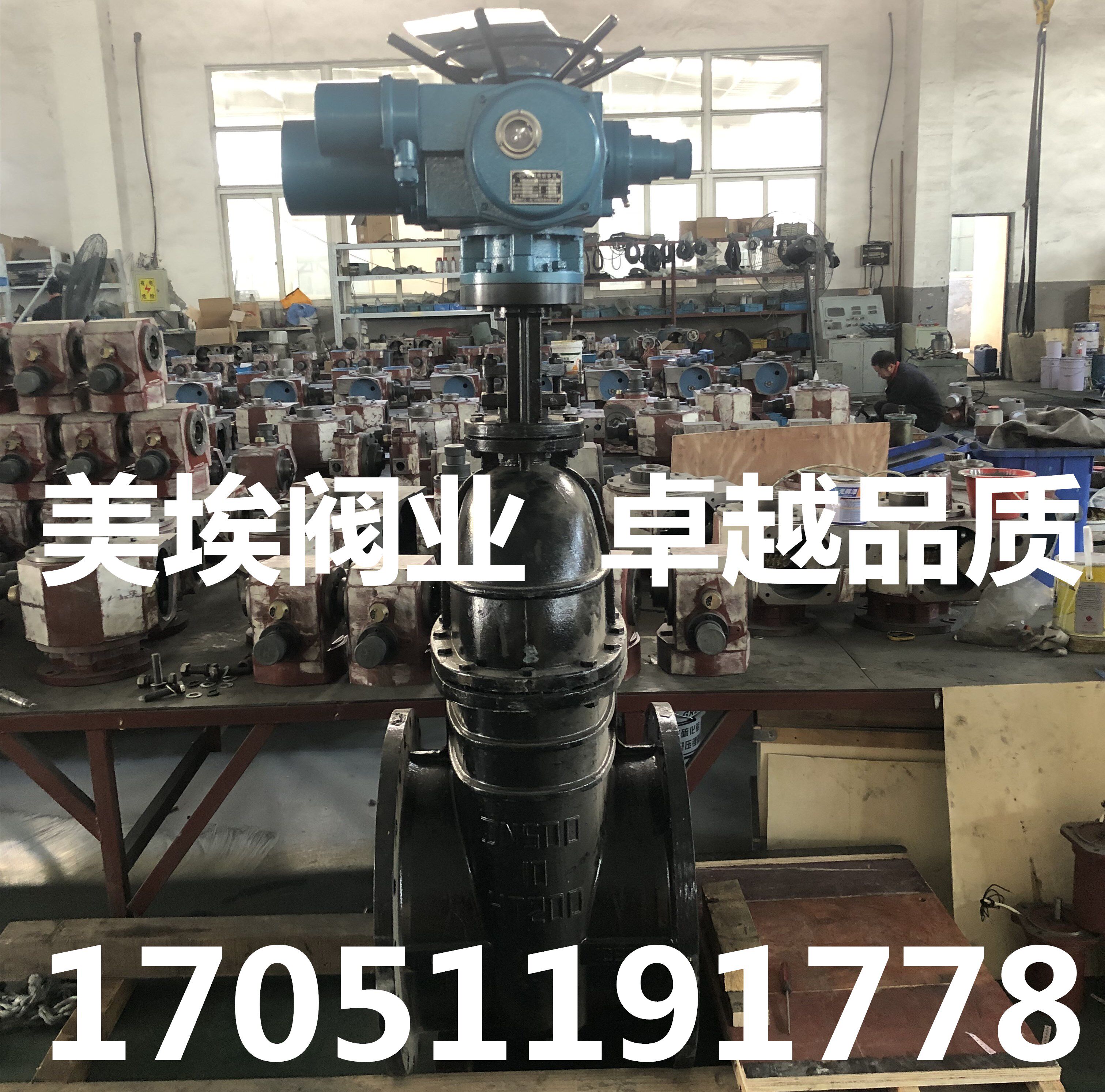 Z945T-10C Electric Cast Iron Gate Valve Sewage Electric Wedge Flag Gate Valve DN400 600 800