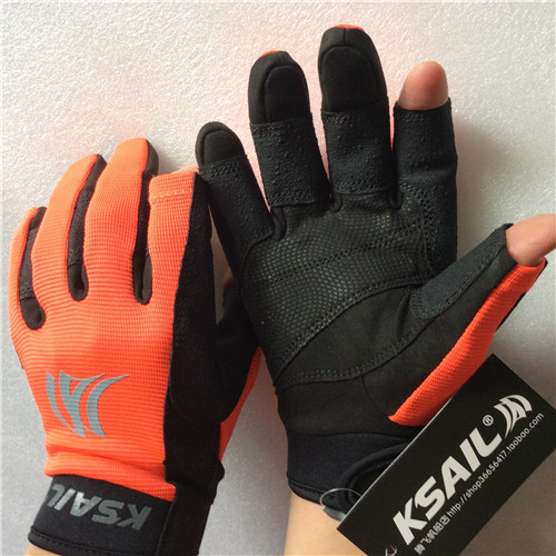 KSAIL sailing gloves Non-slip wear-resistant three-finger water sports professional sailing gloves off-code treatment