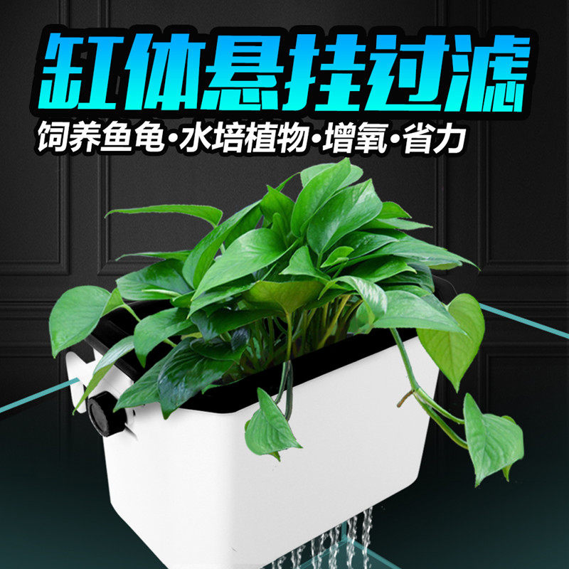 Turtle Cylinder Filter Submersible Pump Filtration Oxygenation Small Waterfall External set filter Fish tank filter