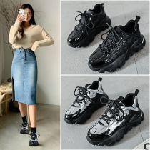 Goofy Sport Hong Kong designer exclusively designed thick soles increase 6CM silver foot foot small daddy shoes