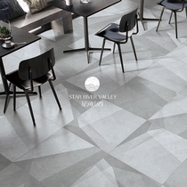 ins cement brick interior grey geometric tiles Nordic living room floor tiles 600x600 kitchen interior interior walls industrial wind