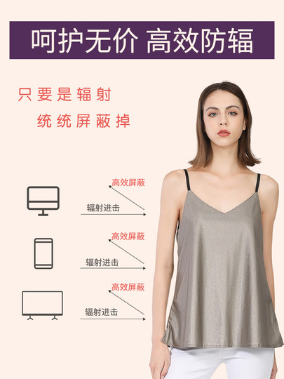 防辐射孕妇服装上班族电脑内穿隐形肚兜短裤怀孕期辐射防护衣正品