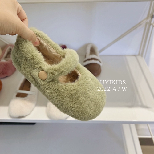 Южнокорейский товар, детские флисовые туфли, в корейском стиле, в стиле Шанель