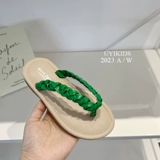 Детские плетеные сланцы, летние сандалии, пляжная обувь, в корейском стиле, в западном стиле