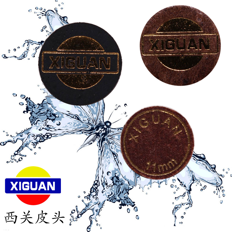 West Guan Artisanal Multilayer Leather Head American Black 8 Division Nook Ball Rod head nine-ball Head Rod Fancy Clubhead