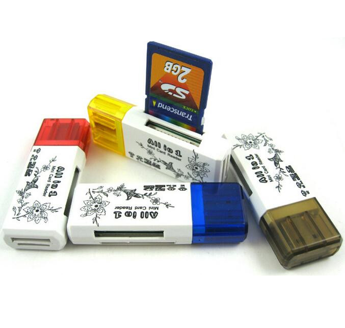 Versatile card reader PSP memory card straight read SD MS TF M2 card four all-purpose card reader