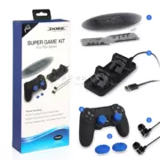 DOBE gốc ps4 pro máy chủ cơ sở mỏng khung xử lý sạc tai nghe rocker nắp silicone bảo vệ - PS kết hợp