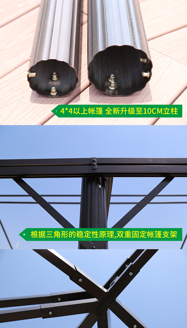 Nhà gỗ ngoài trời vọng lâu sân La Mã lều triển lãm quảng cáo tán mái hiên lớn mái hiên bãi đậu xe ô lớn - Lều / mái hiên / phụ kiện lều lều