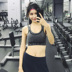 SLIMMO áo ngực thể thao chuyên nghiệp giả hai mảnh chạy chống sốc tập hợp yoga tập thể dục vest chống sag đồ lót bra tập gym Đồ lót thể thao