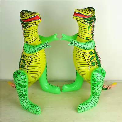 Summer toys inflatable cartoon animal T-rex PVC inflatable toys children's cartoon leather goods big dinosaur