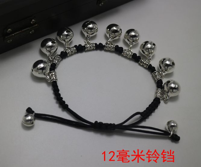 Nhảy múa chuông bạc Tây Tạng có âm thanh vòng chân nữ retro phong cách dân tộc retro thời trang nam handmade Sen sinh viên lắc chân nữ phong thủy
