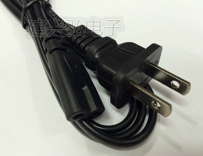 Manufacturer Direct sales 1 5 m Two-flat American Eight-word tail power cord accessories power cord 0 75American8 word tail