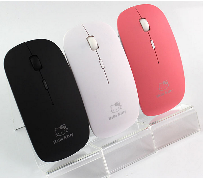 Factory direct selling Apple ultra thin wireless mouse small KT cat Sony mouse 2 4GH computer accessories