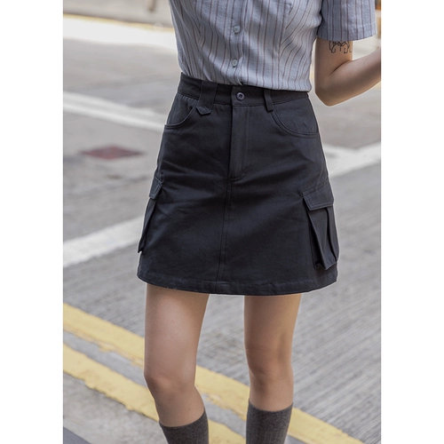 Летняя юбка, цветная мини-юбка, подходит для подростков, высокая талия, А-силуэт