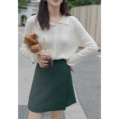 Белый лонгслив, свитер, кардиган, весенняя тонкая сексуальная куртка, оверсайз