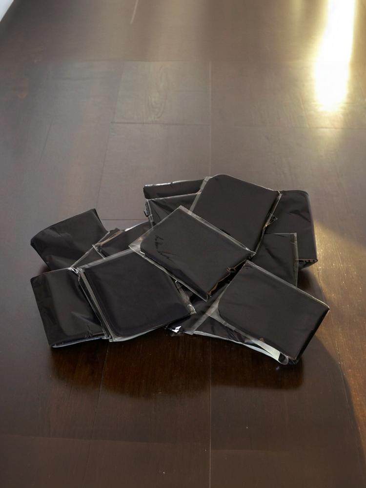 Black Suede Individually Packaged Glasses Cloth, High-End Ultra-Fine Deerskin Mobile Phone Screen Wiping Cloth, Can Be Embossed with Logo